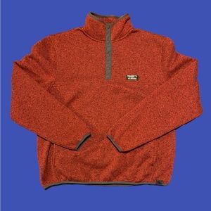 LL Bean sweater pullover quarter snap Large